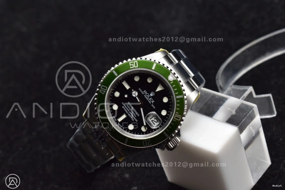 on SS Edition Bracelet 16610 Green Steel LV SH3135 904L Best V2 ARF1:1 Submariner 0115